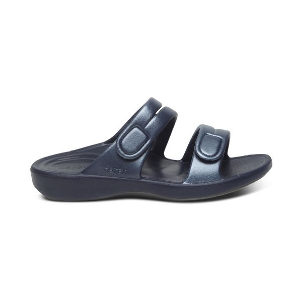 Aetrex Women's Janey Sport Water-Friendly Sandals Navy Sandals UK 0149-451